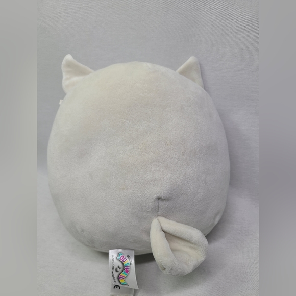 8” Vee the Gray White OWL Baby with RATTLE Squishmallow- Stained - Picture 5 of 6